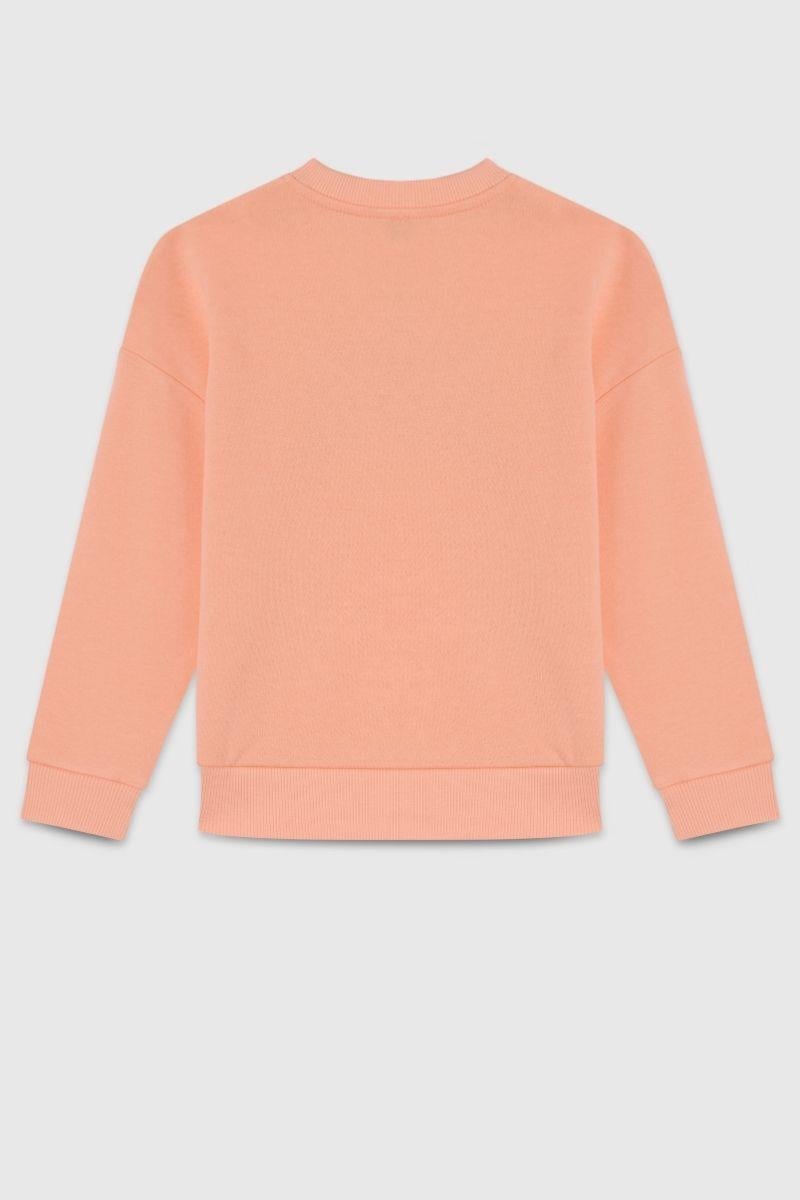 United Colors of Benetton Kız Çocuk  BNT-G23345 Benetton Sweatshirt Somon