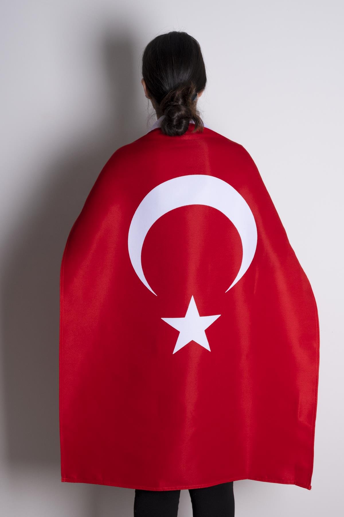 Türk Bayrağı Raşel Kumaş Aplike Dikiş Özel Kutu