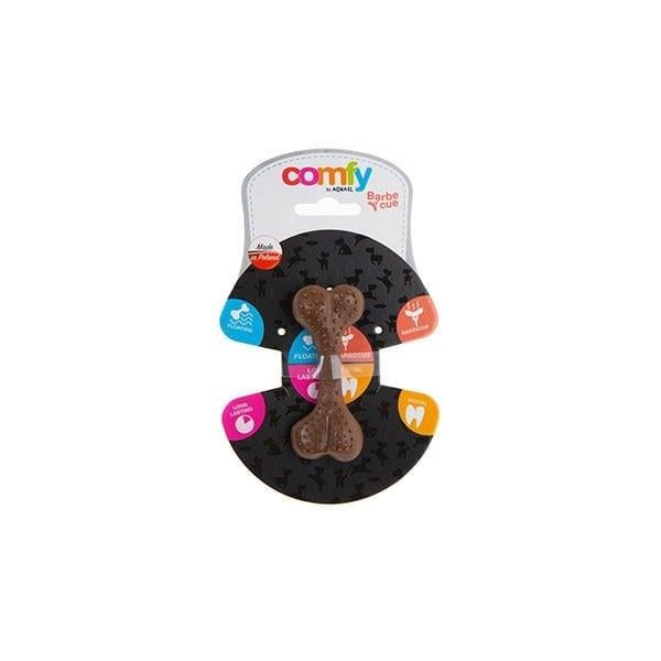 Aquael Comfy Dental Barbekülü Köpek Kemik Oyuncağı Kahverengi 12.5 Cm
