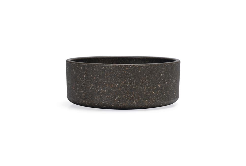 Beeztees DBL Köpek Mama Su Kabı, Bambu, Antrasit, 12cm, 300ml