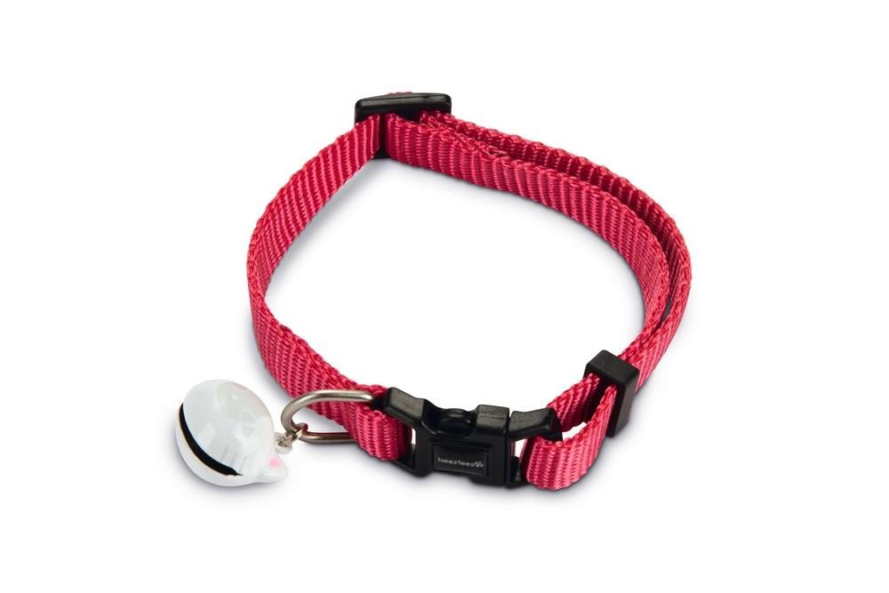 Beeztees Kedi Boyun Tasması, Zilli, Pembe, 20-30cm