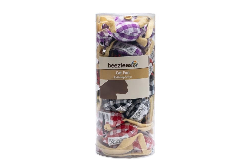 Beeztees Kedi Oyuncağı, Kumaş Fare, Çeşitli Renklerde, 13x3,5x3cm