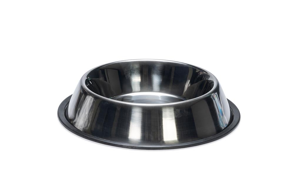 Beeztees Köpek Mama Su Kabı, Paslanmaz Çelik, Kaymaz, 22cm, 1,6L