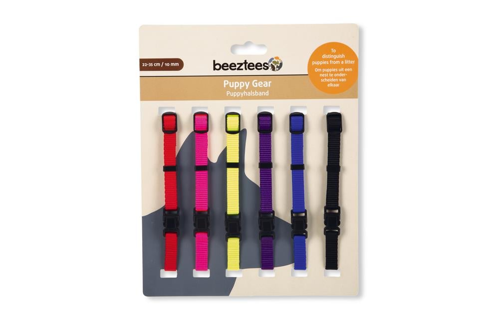 Beeztees Yavru Köpek Boyun Tasması, Çeşitli Renklerde, 22-35cm, 10mm
