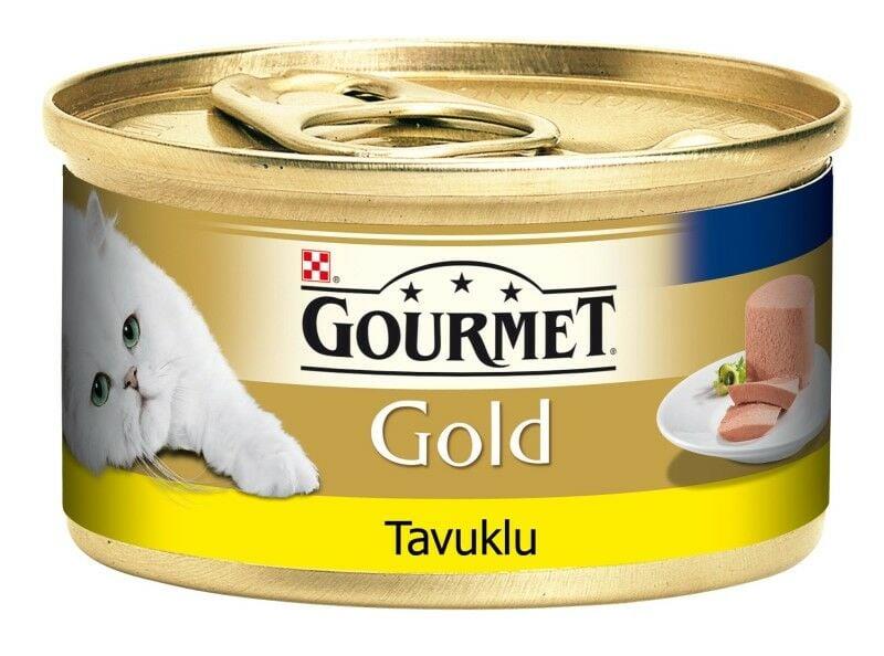 Gourmet Gold Kıyılmış Tavuklu Yetişkin Kedi Konservesi 85 gr X 12