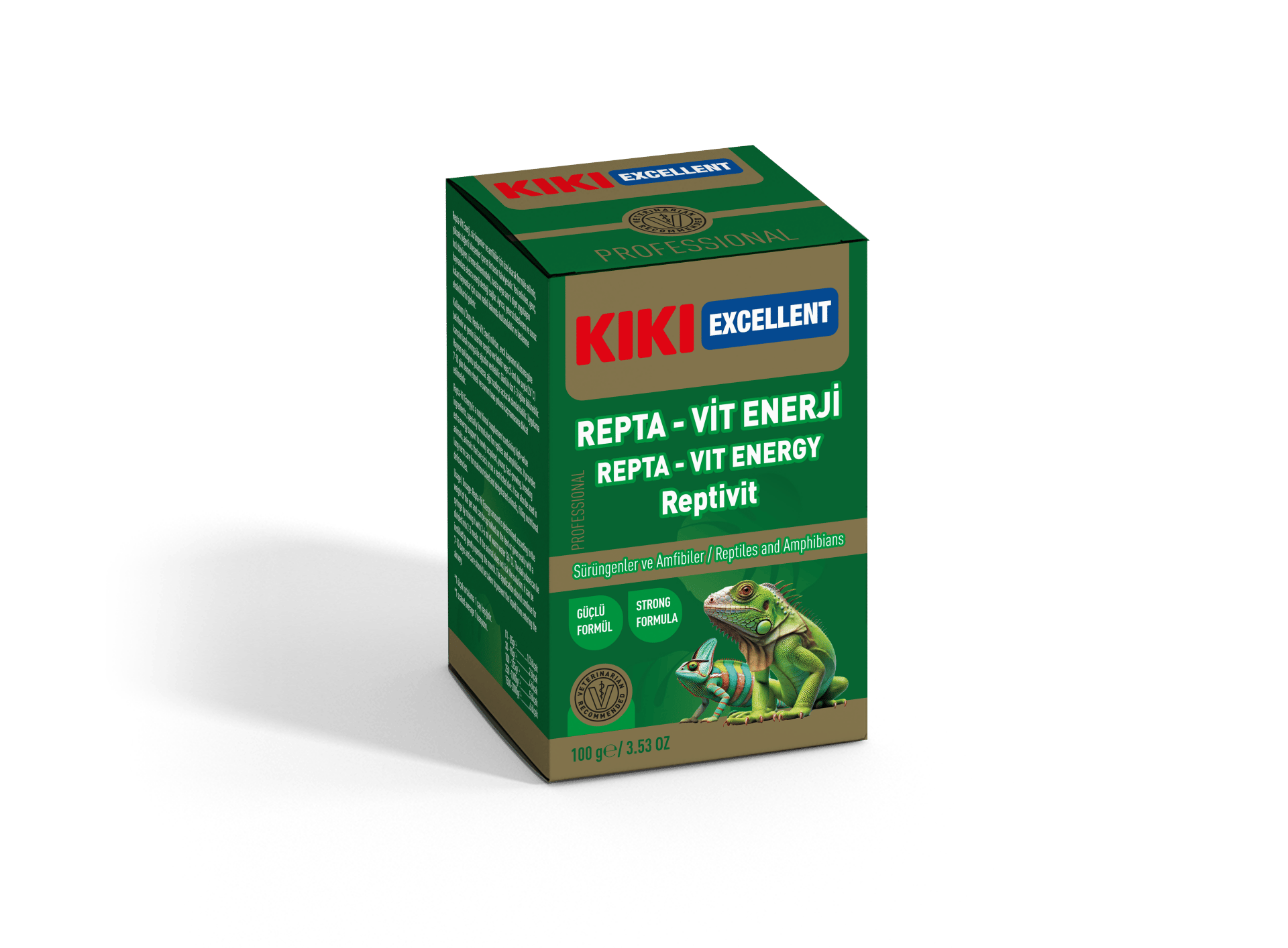 Kiki Excellent Repta-Vit Enerji Reptivit Sürüngenler ve Amfibiler için Toz Mineral 100 Gr