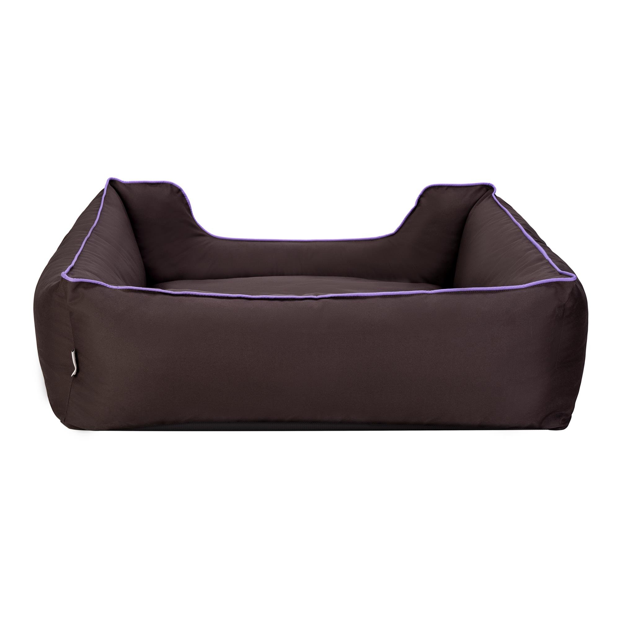 Pet Comfort Alpha  Köpek Yatağı Kahverengi w Mor Biye L 105x85cm