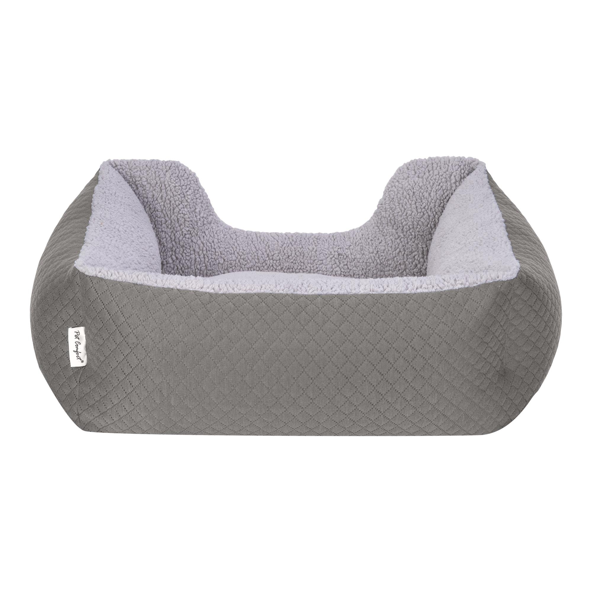 Pet Comfort Echo  Kedi ve Köpek Yatağı Gri/Gri Peluş S 60x50cm