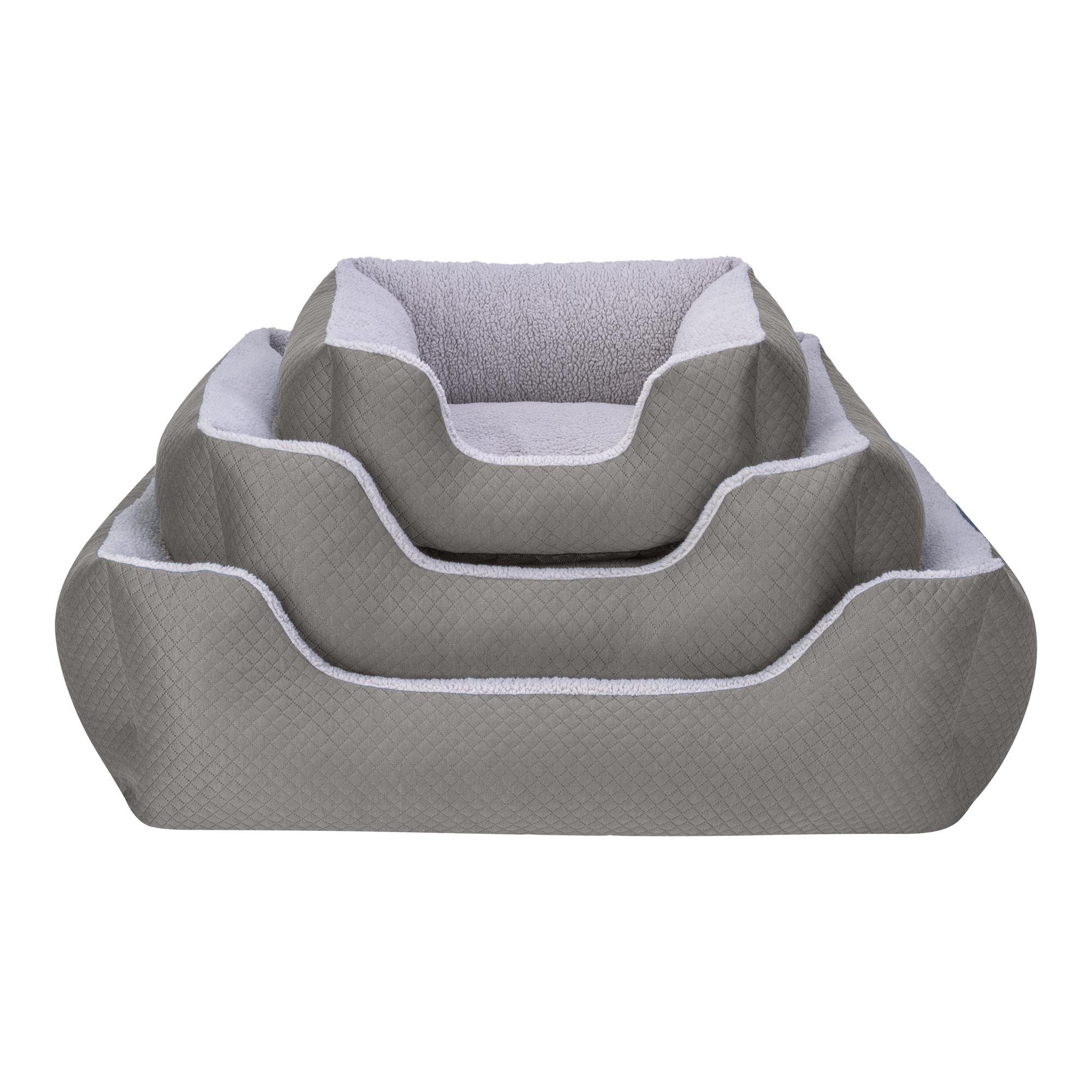 Pet Comfort Echo  Köpek Yatağı Gri/Gri Peluş L 105x80cm