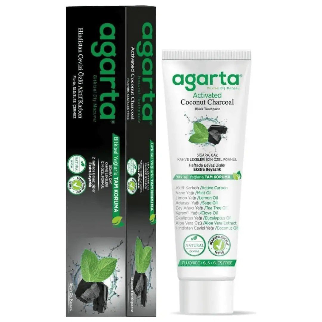 Agarta Diş Macunu Aktif Karbon 100 Ml