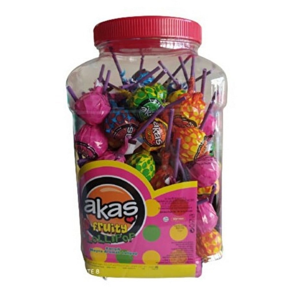Akaş Meyve Aromalı Saplı Top Şeker 16 Gr 120 li