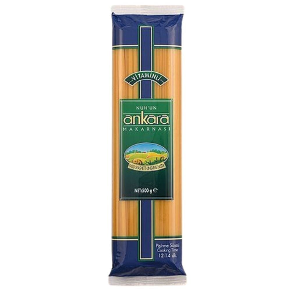 Ankara 500 Gr Vitaminli Yassı Spaghetti x20 li Koli