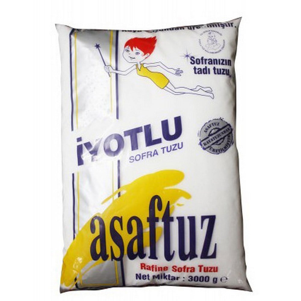 Asaf Tuz 3 kg Kaya Tuzu x6 lı Koli