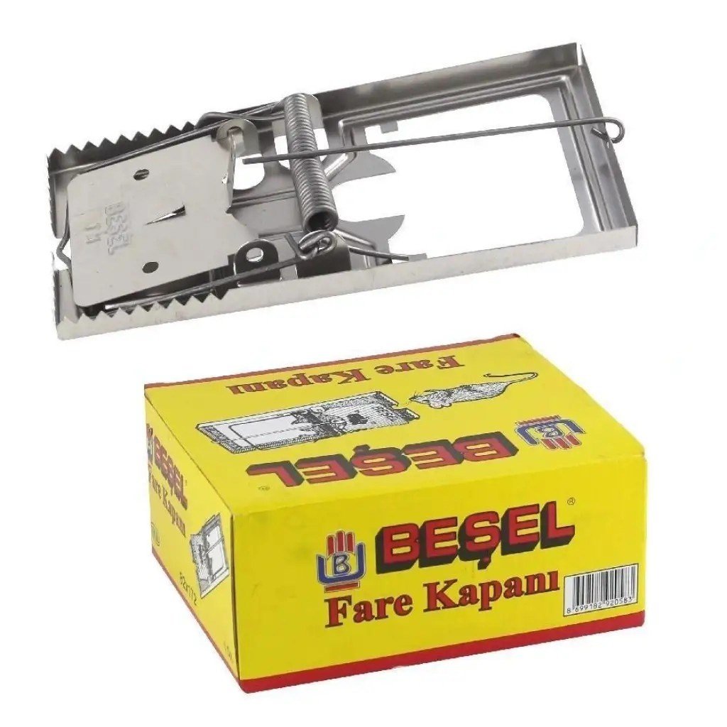 Beşel Fare Kapanı 82x172 x12 li Paket