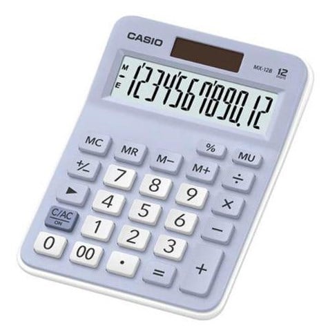 Casio Hesap Makinesi MX-12B-LB Açık Mavi