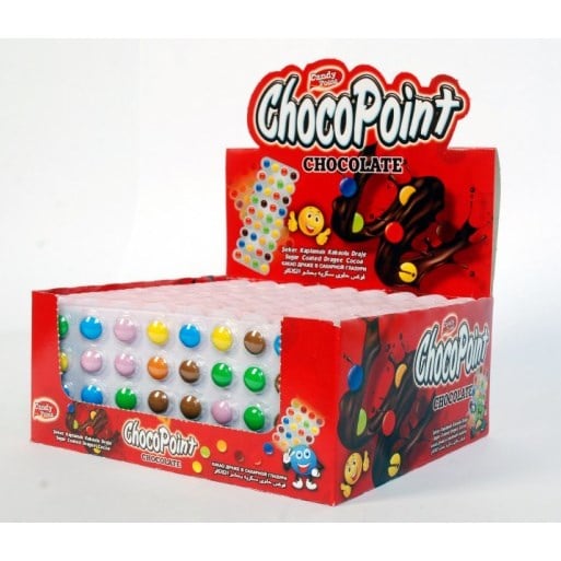 Chocopoint Tablet 20 Gr Şeker Kaplamalı Kakaolu Draje x24 lü Paket