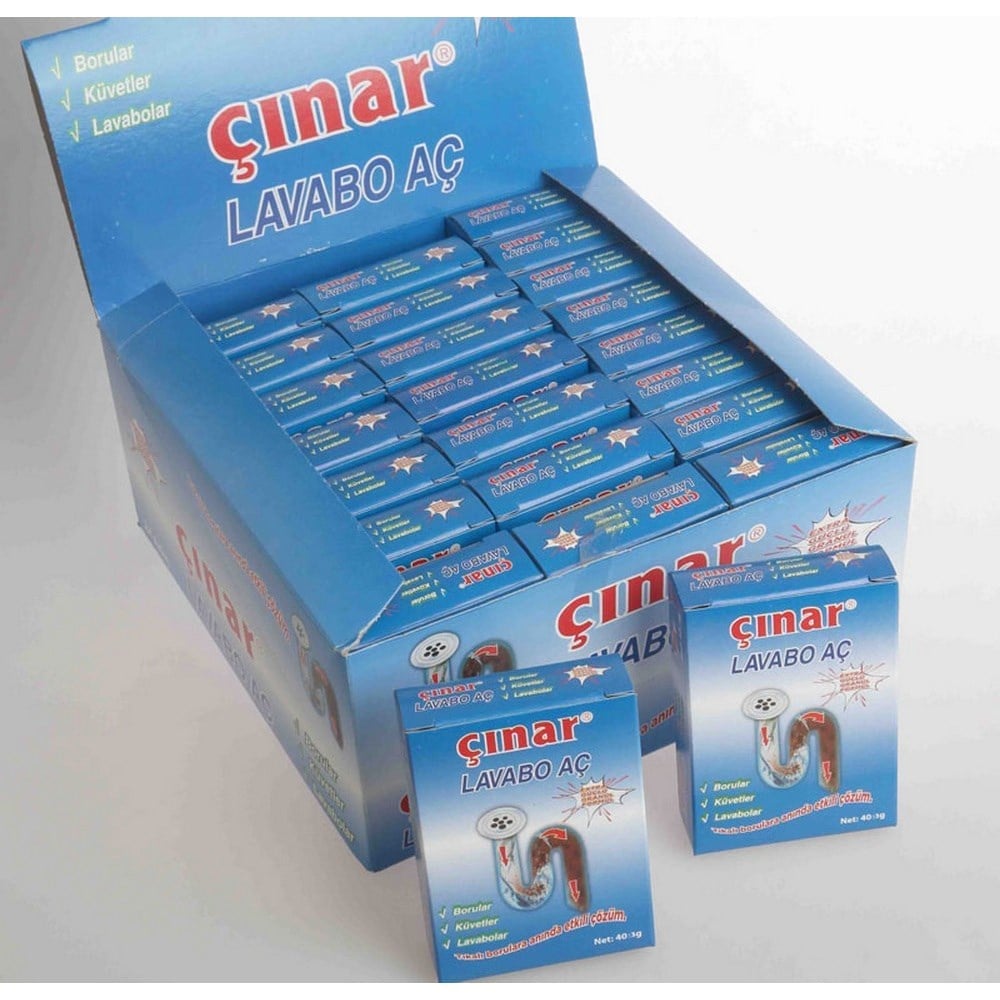 Çınar Lavabo Açıcı 40 Gr x24 lü Paket