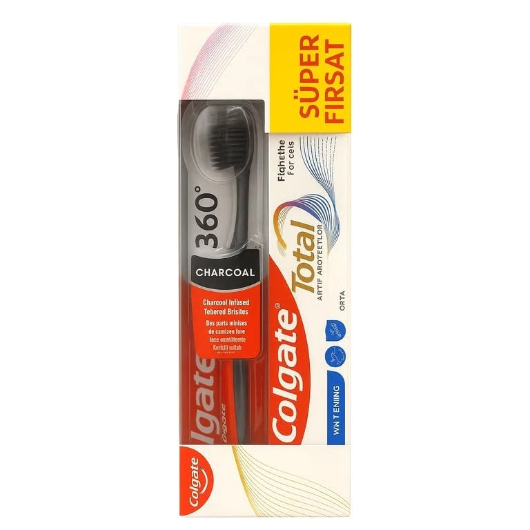Colgate Süper Fırsat Total White 50 Ml Macun + 360 Black Fırça