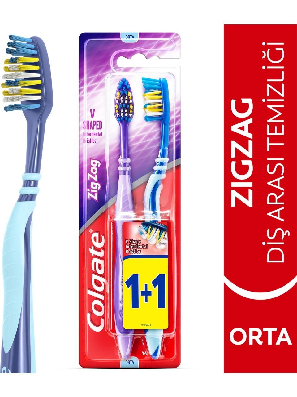 Colgate Zigzag 1+1 Diş Fırçası Orta 