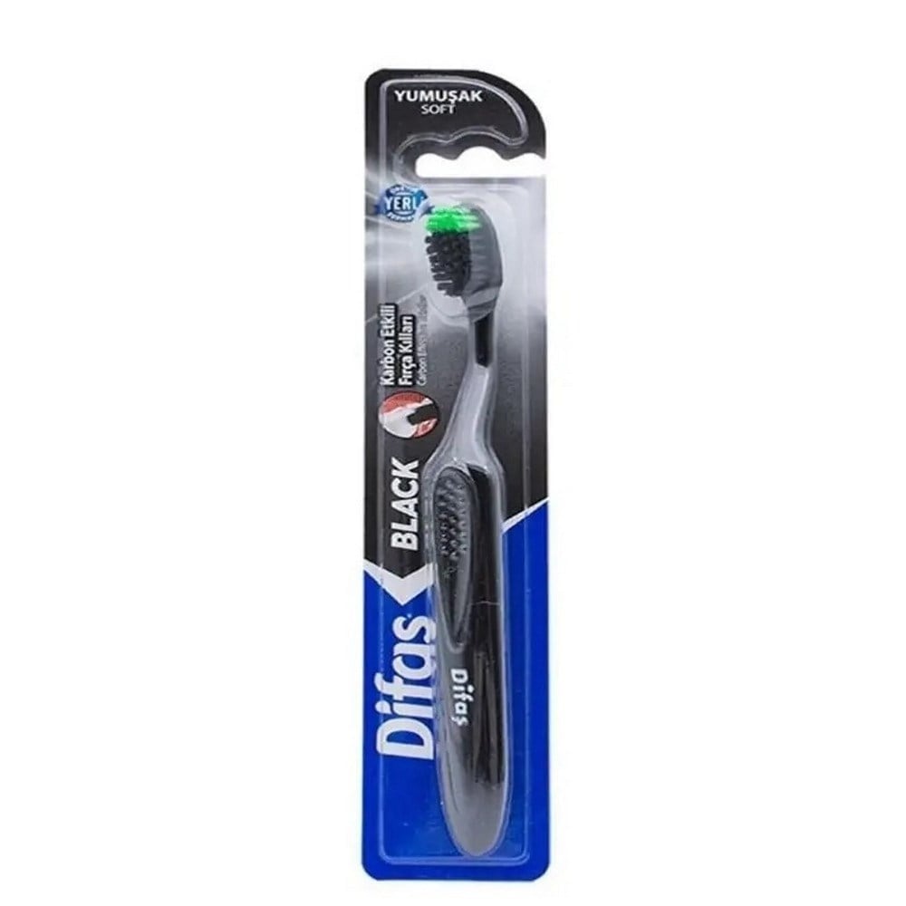Difaş Carbon Black Diş Fırçası x12 li Paket