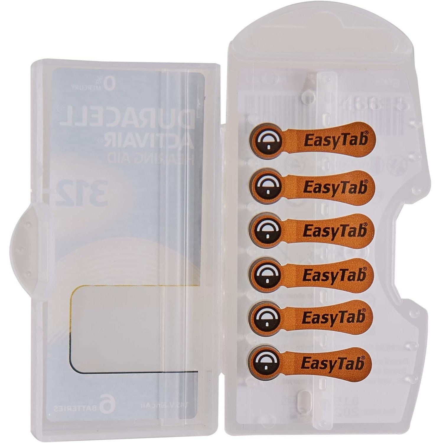 Duracell Hearing Aid 312 Numara 6 lı İşitme Cihazı Pili