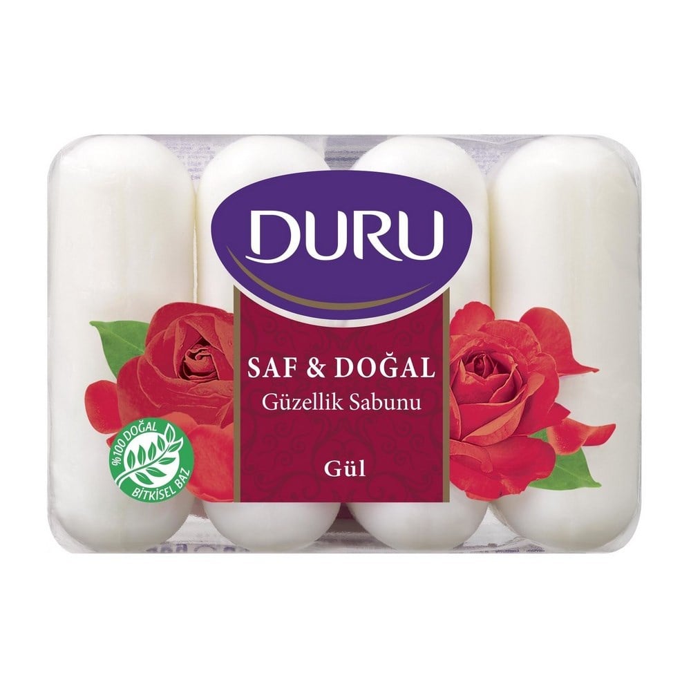 Duru Saf ve Doğal Güzellik Sabunu Gül 4x70 Gr