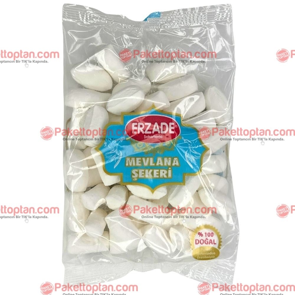Erzade Mevlana Şekeri 400 gr (Sade ve Aromalı)