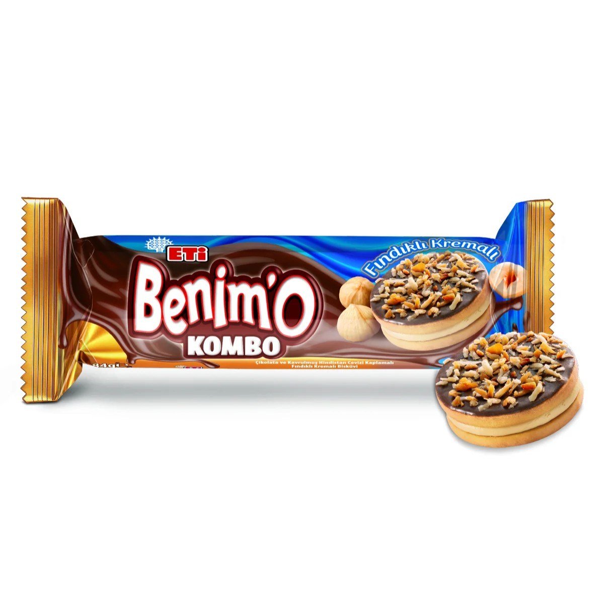 Eti BenimO Kombo Fındıklı Kremalı 84 Gr x18 li Koli