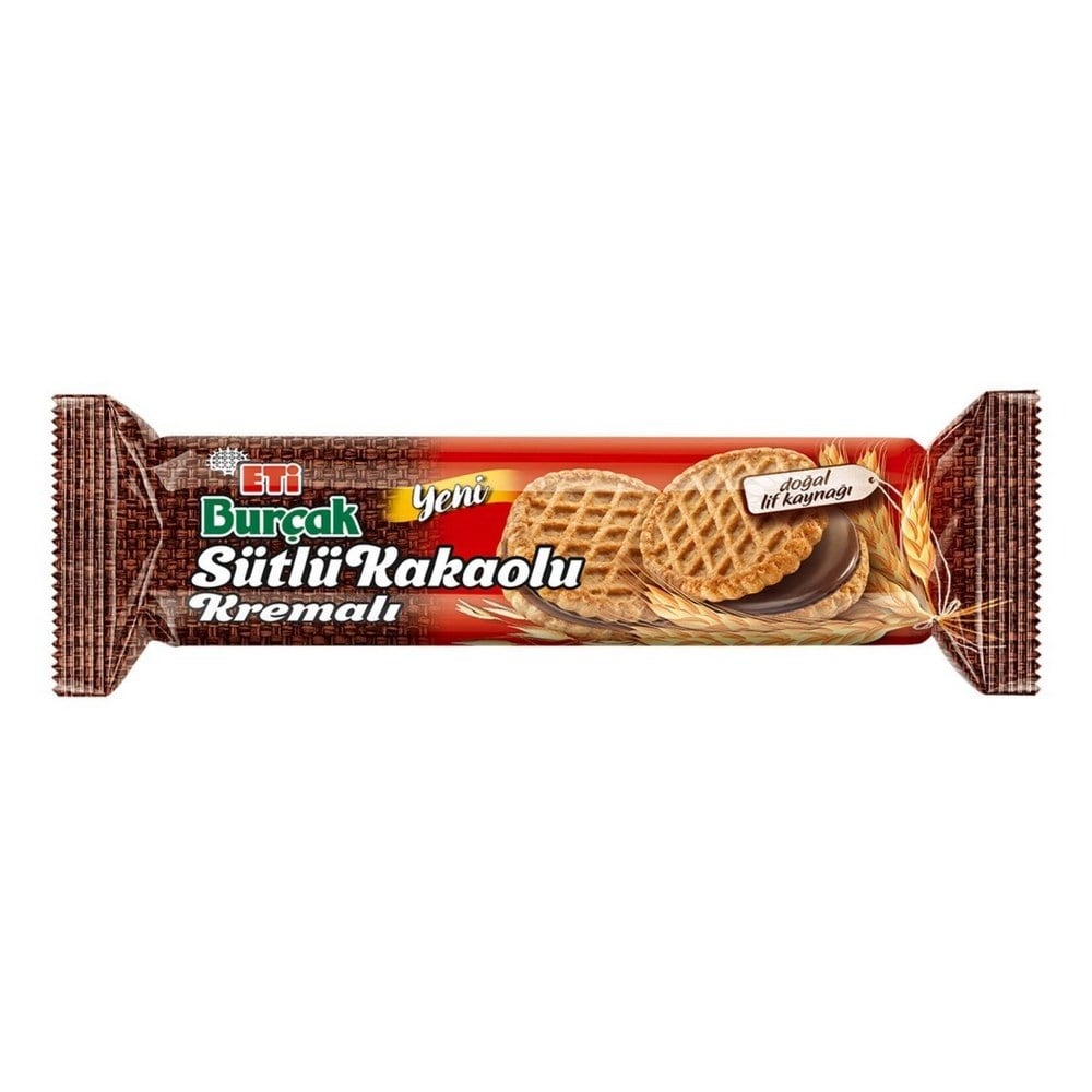 Eti Burçak Sütlü Kakolu Bisküvi 100 gr x12 li Koli