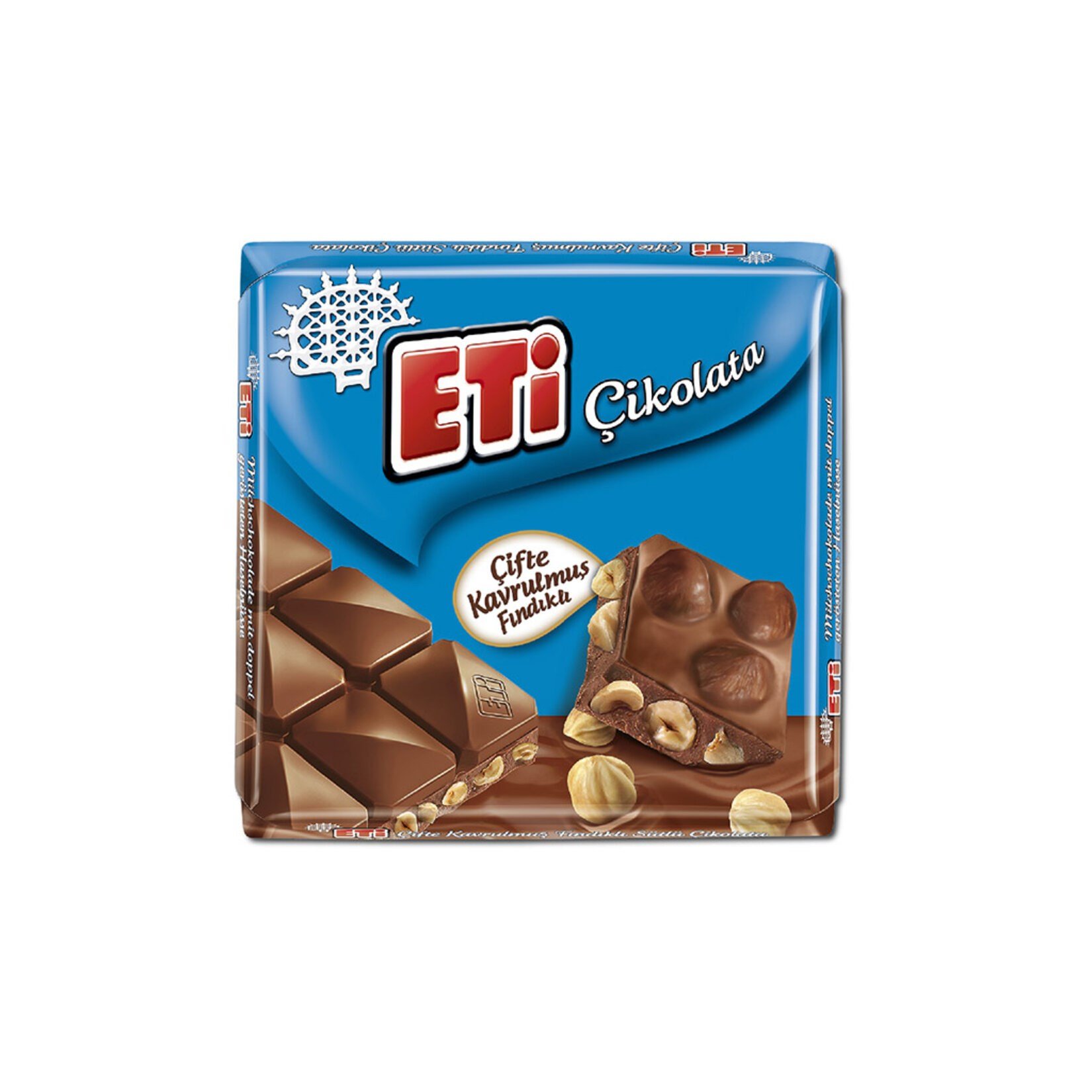 Eti Çikolata Kare Fındıklı 60 gr Çikolata x6 lı Paket