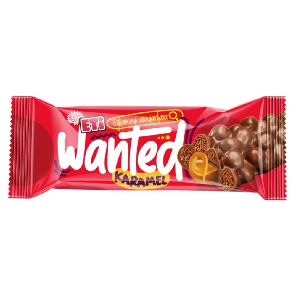 Eti Wanted Karamelli Çikolata 22 Gr x24 lü Paket