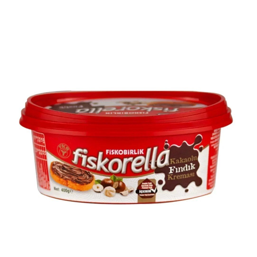 Fiskobirlik Fiskorella 400 Gr Kakaolu Fındık Kreması x8 li Koli