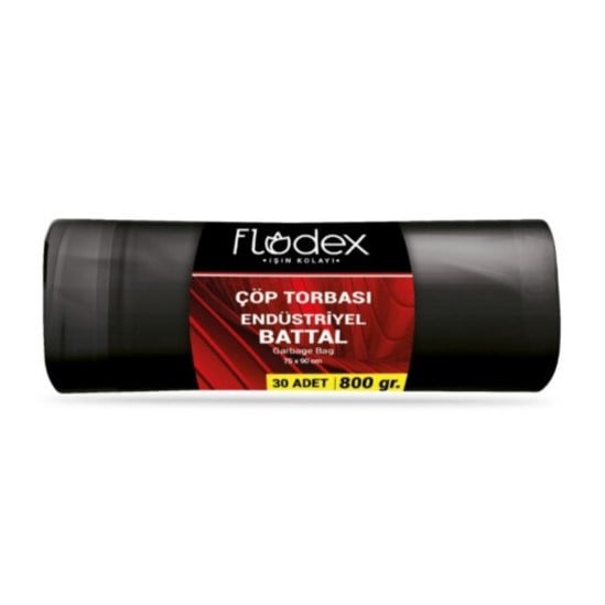 Flodex Çöp Poşeti Battal 30 Adetli 800 Gr Endüstriyel