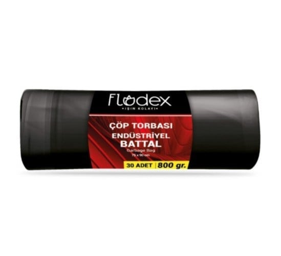 Flodex Çöp Poşeti Battal 30 Adetli 800 Gr Endüstriyel