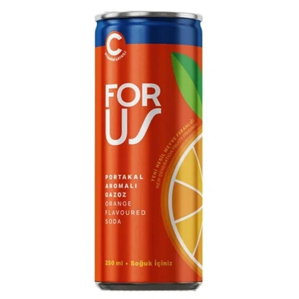 For Us Portakal Aromalı Gazoz 250 Ml x24 lü Koli