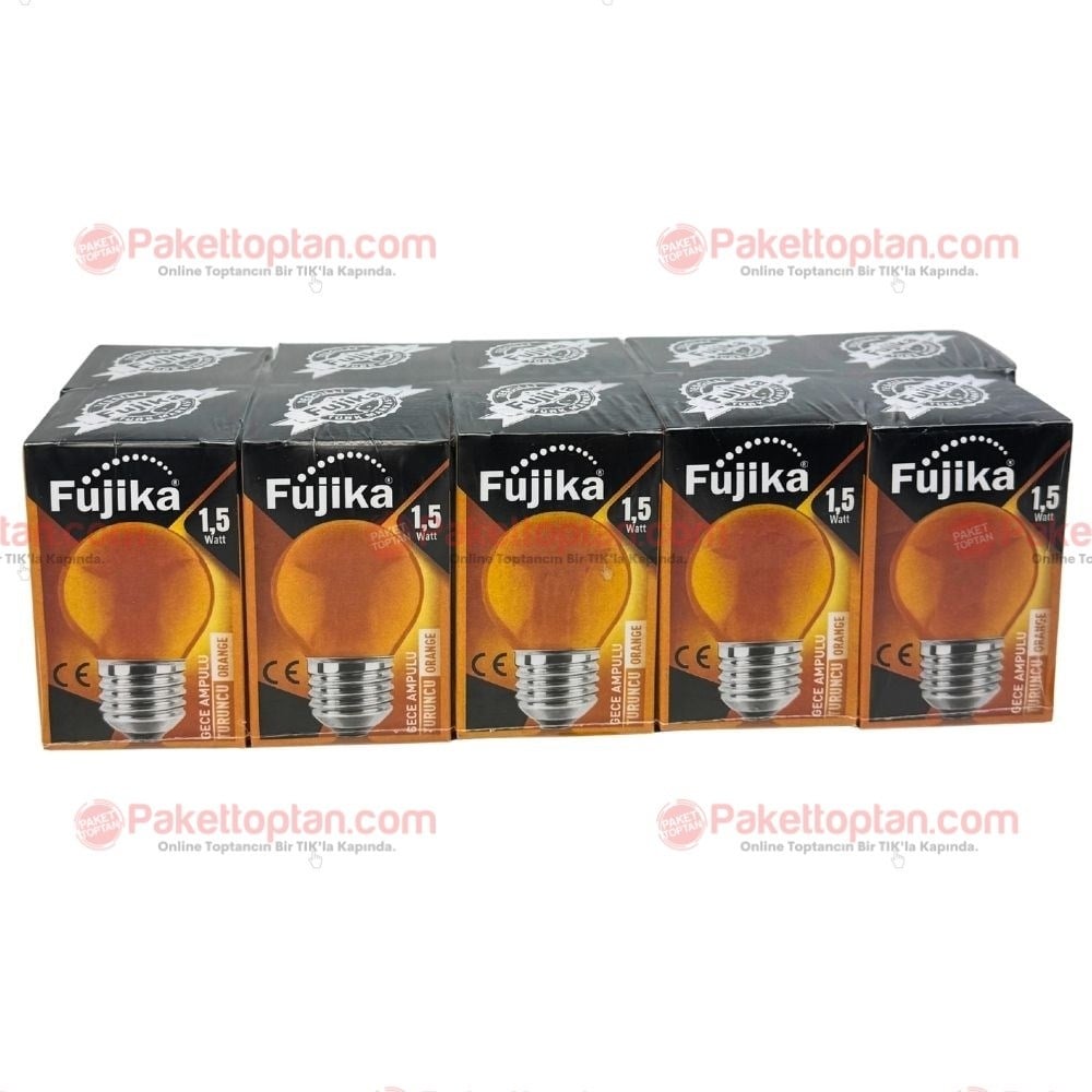 Fujika Led 1,5 Watt Gece Ampulü Turuncu x10 lu Paket