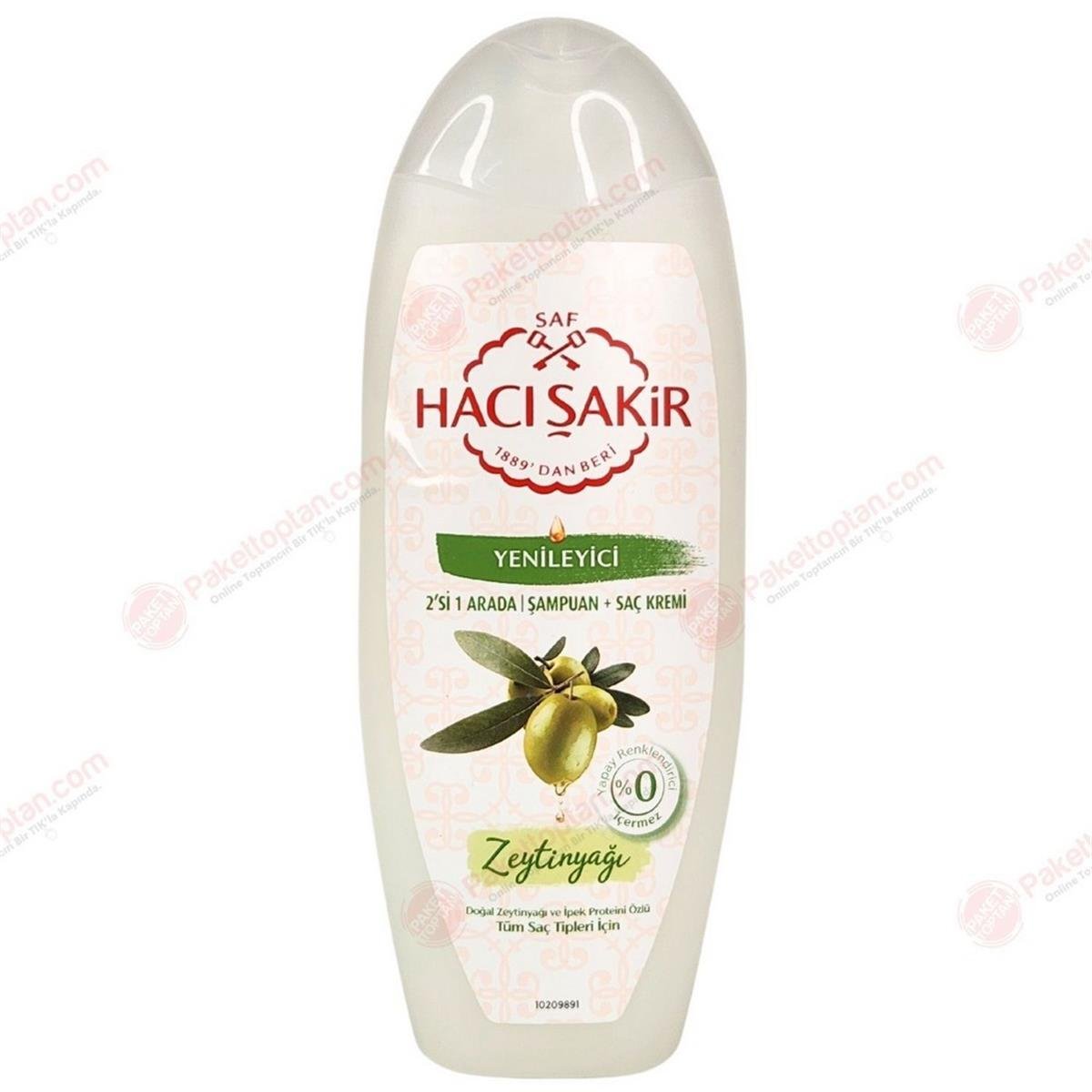 Hacı Şakir 500 Ml 2 si 1 Arada Şampuan Zeytinyağı