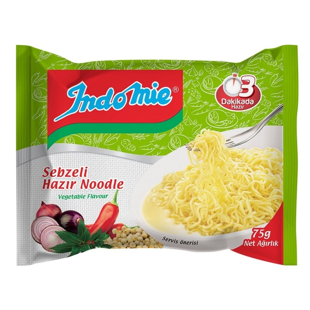 Indomie Sebze Çeşnili Noodle 75 gr x40 lı Koli