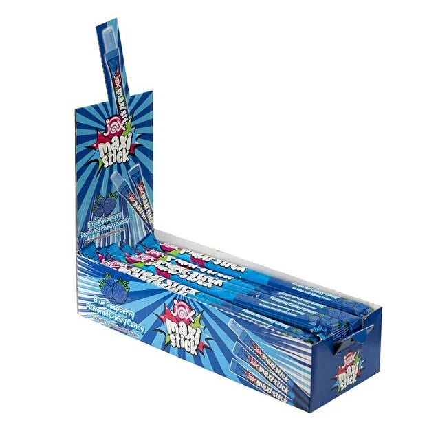 Jox Maxi Stick Mavi Ahududu Aromalı 22 Gr Çiğnenebilir Şeker x24 lü Paket