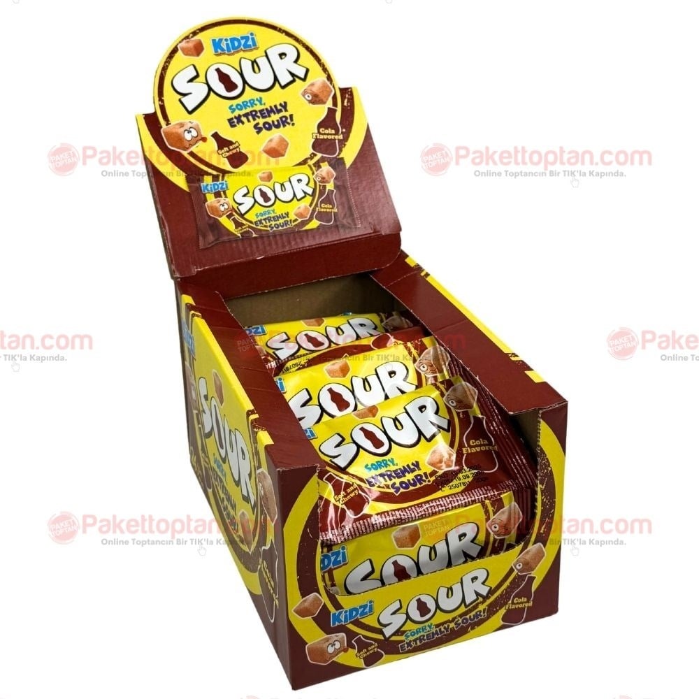 Kidzi Ekşi Yumuşak Şeker 20 Gr Kola x24 lü Paket