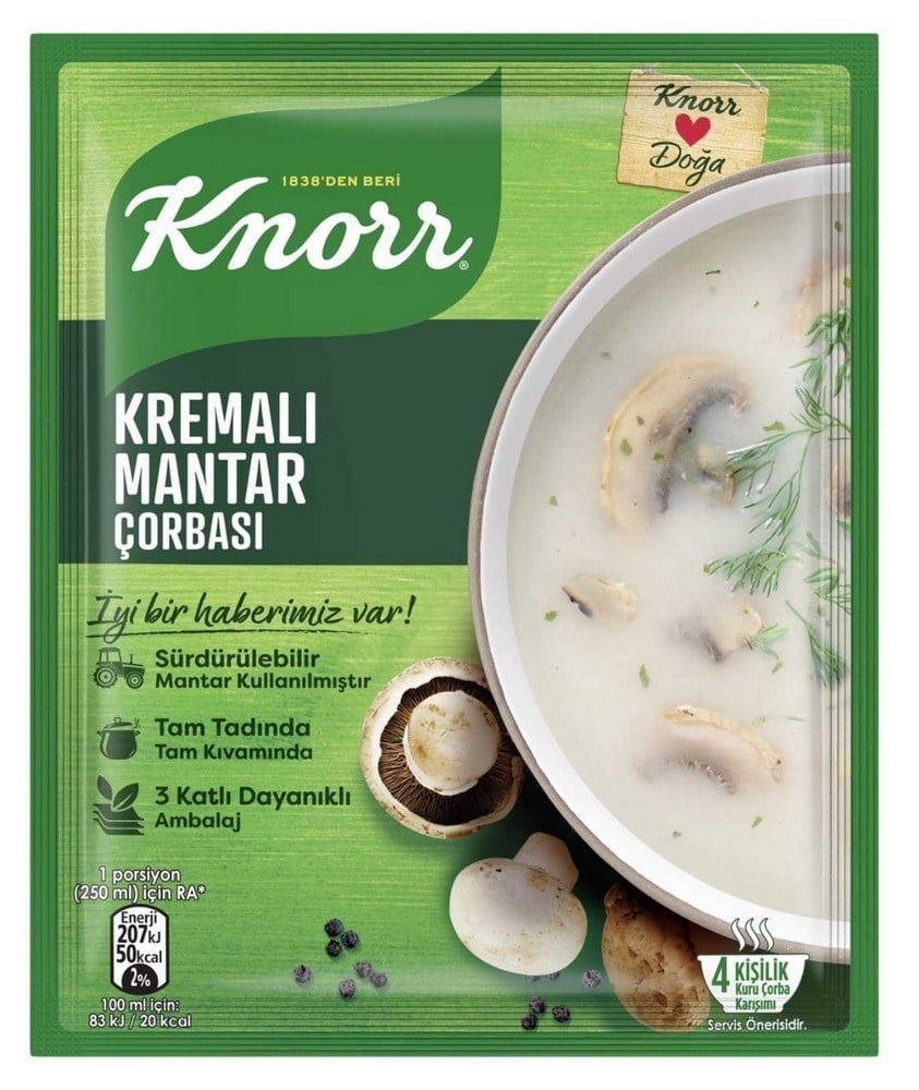 Knorr Çorba Kremalı Mantar Çorbası x12 li Paket