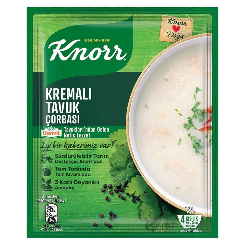 Knorr Çorba Kremalı Tavuk Çorbası x12 li Paket