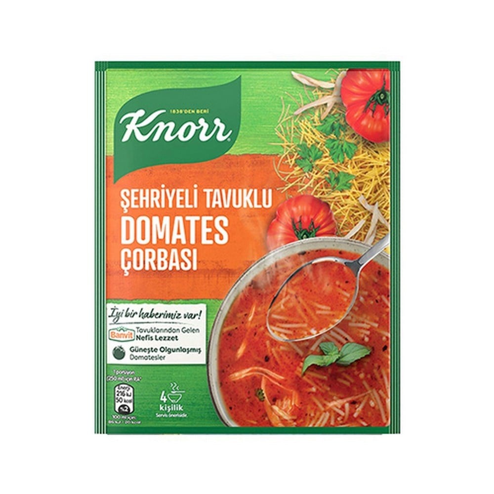 Knorr Çorba Şehriyeli Tavuklu Domates x12 li Paket