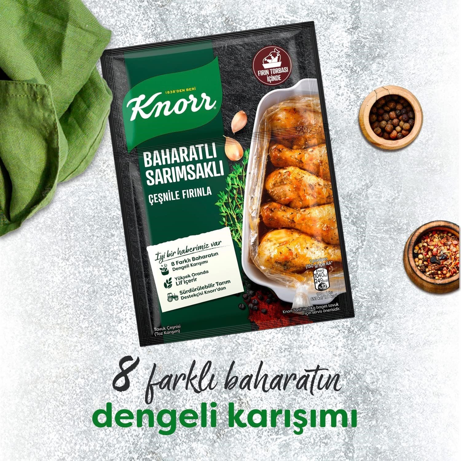 Knorr Harç Baharatlı Sarımsaklı 34 Gr x12 li Paket