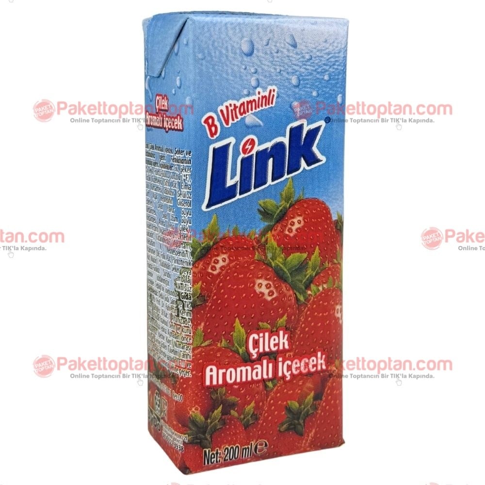 Link Çilek Aromalı İçecek 200 Ml x27 li Koli