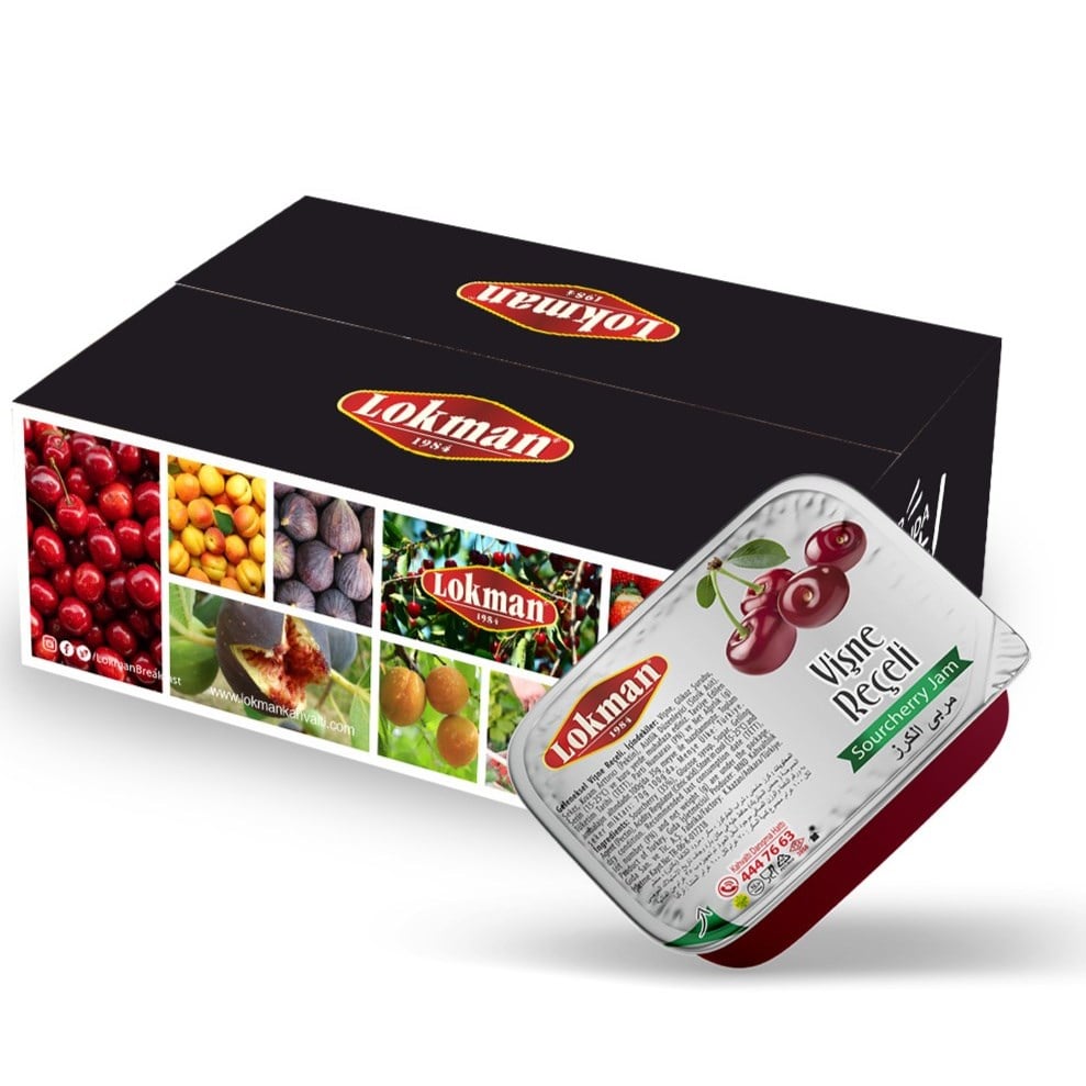 Lokman Piknik Reçel Vişne 20 Gr x100 lü Koli