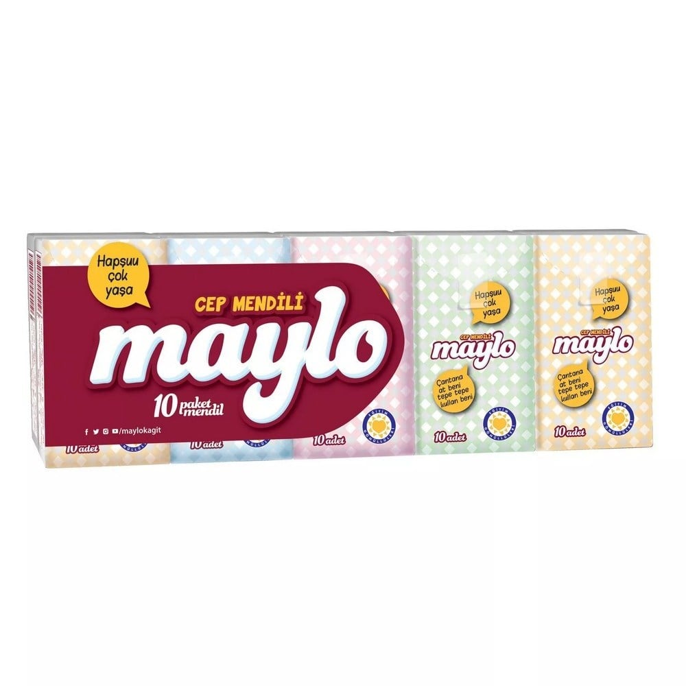Maylo Cep Mendili x10 lu Paket