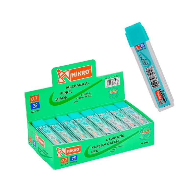 Mikro 0,7 Kalem Ucu 2B 60 mm M-600 x48 li Paket