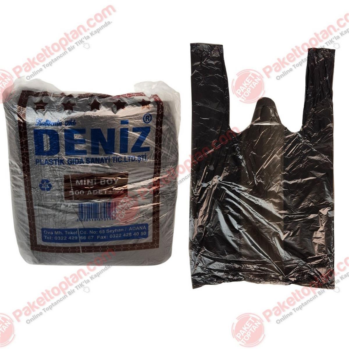 Mini Hışır Poşet Siyah (500 Adetli)