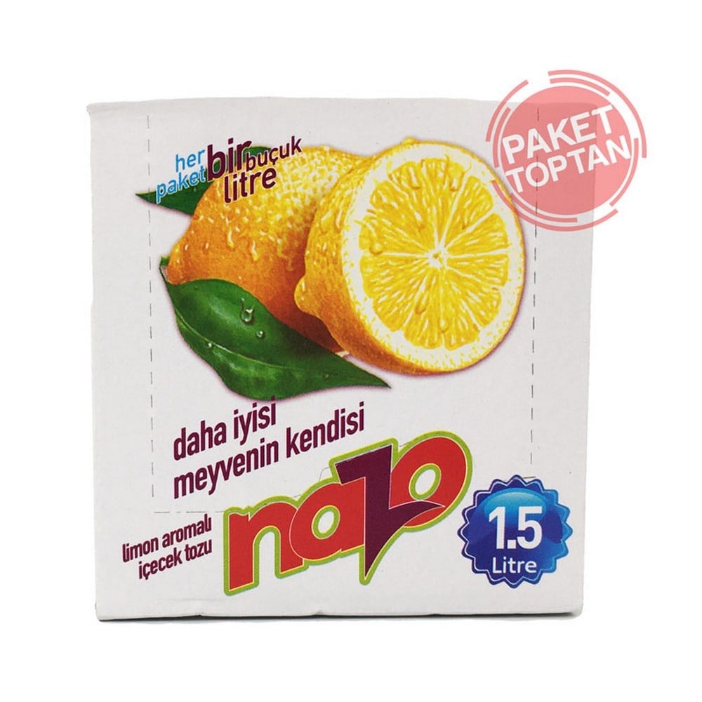 Nazo 9 gr Limon Aromalı Toz İçecek x24 lü Paket